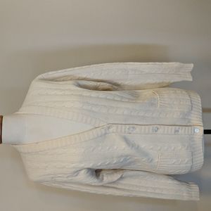 YSL vintage classic cream colored cashmere cardigan